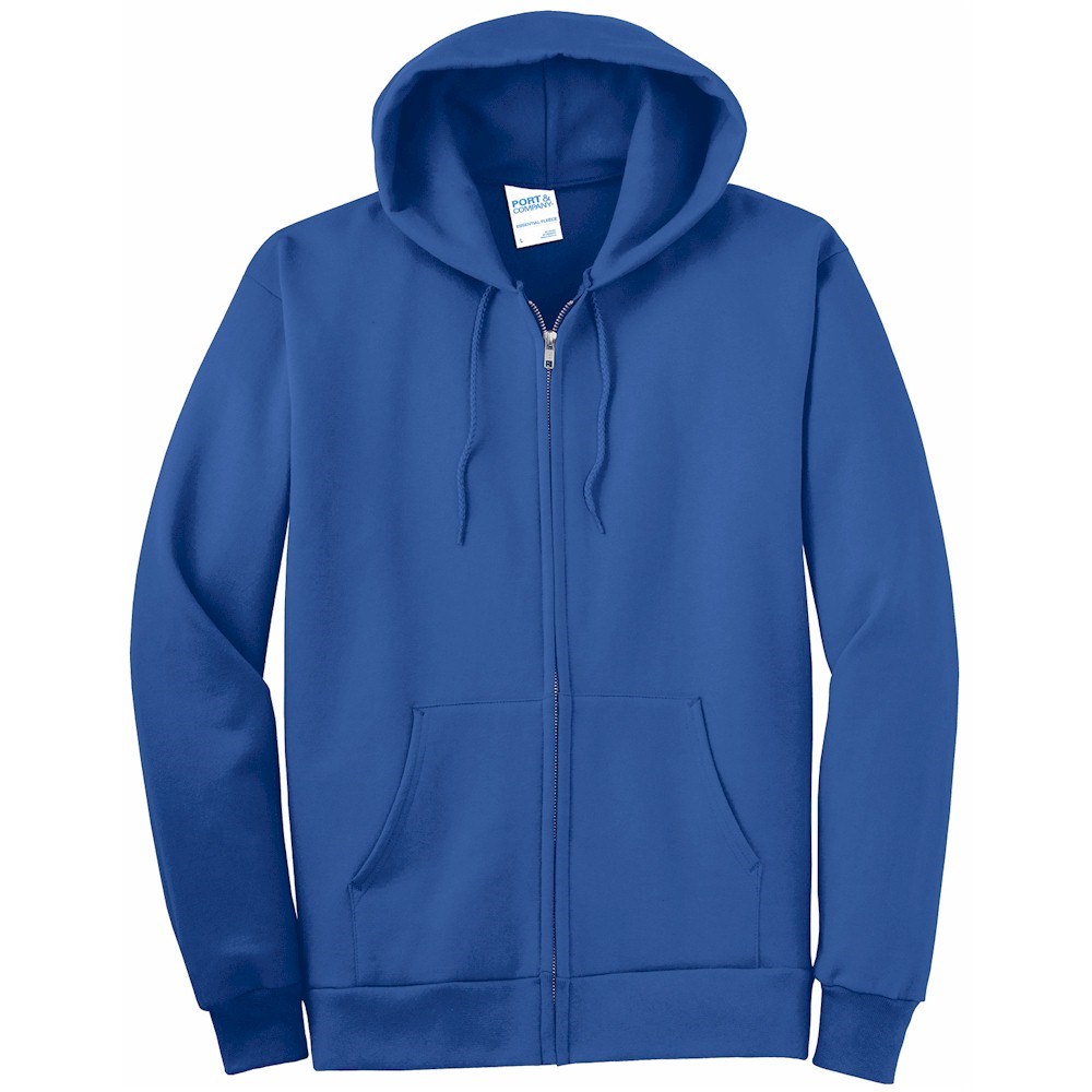 Port & Company Full Zip Hooded Sweatshirt